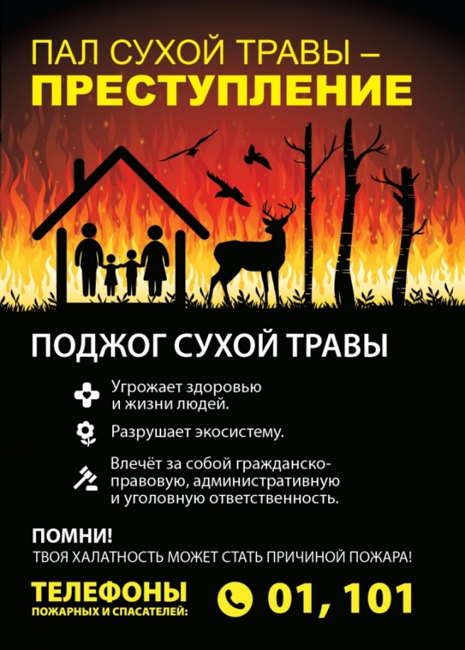 пал травы